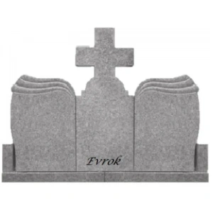 Monument triplu granit “Ortodox + Wave” – mfg268