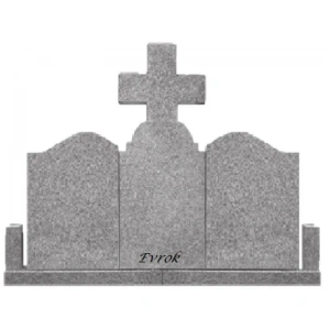 Monument triplu granit "Ortodox + Ogee" - mfg255